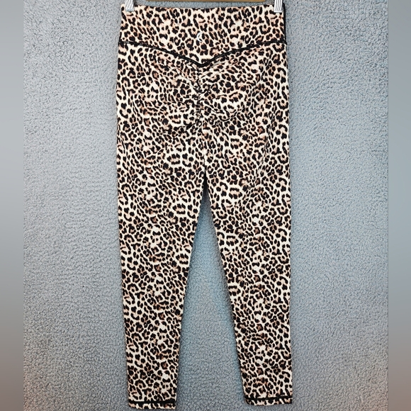 Zyia Women's Leopard Brillant Scrunchy What High Rise Leggings Sz 8-10 Active - Picture 6 of 12